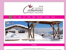 Tablet Screenshot of campingciclamino.com